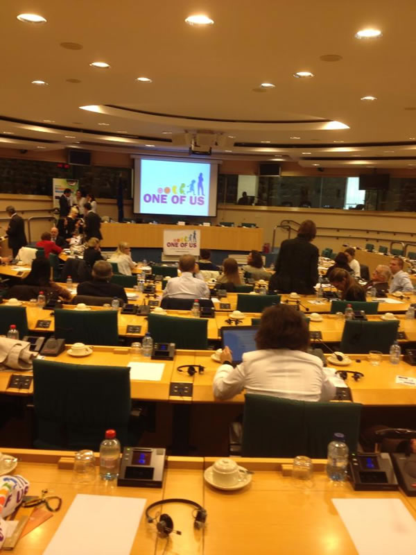 Cidevida en la Asamblea General de la Iniciativa Ciudadana Europea Uno de Nosotros